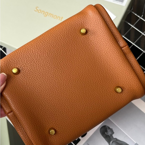 Songmont Tan Leather Tote Bag - Picture 8 of 8